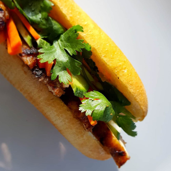 Vietnamese bánh mì sandwich