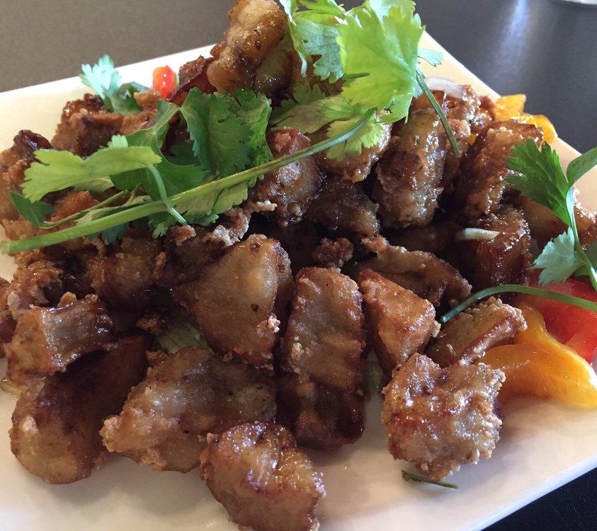 Crispy eggplant dish